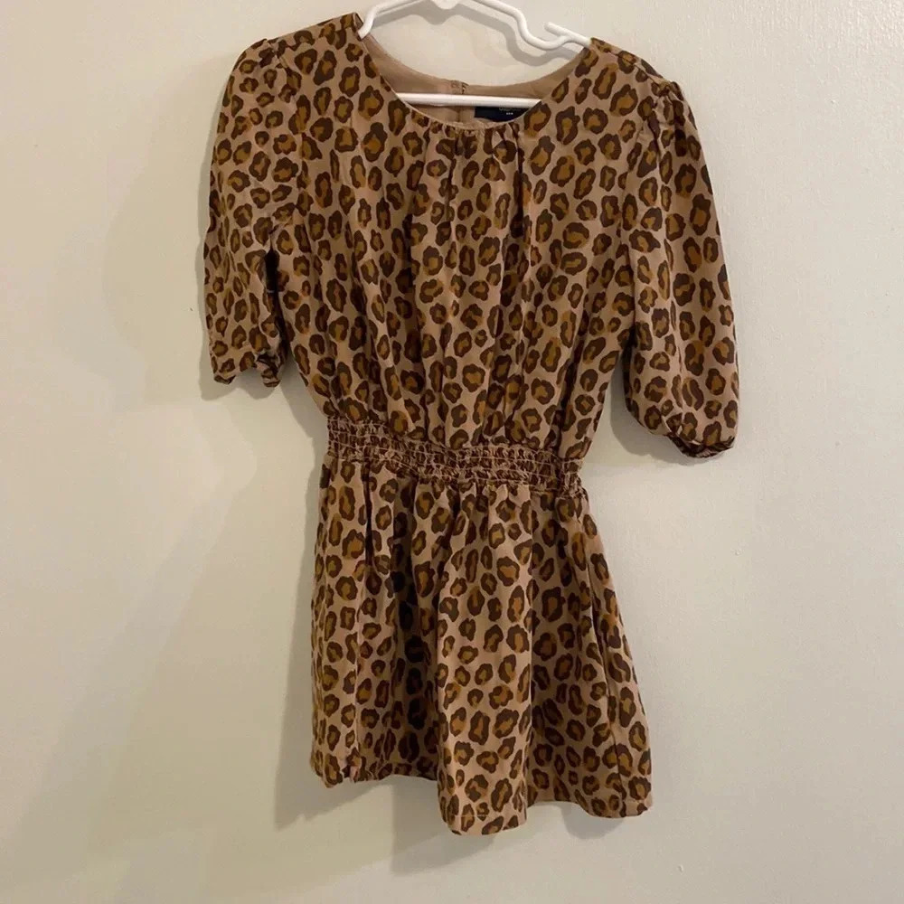 Gap kids leopard print dress size XS